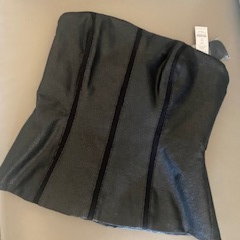 White House Black Market Bustier, Size 4, Black